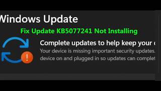 Fix Windows 11 Update KB5077241 Install Error Your Device Is Missing Important Security Updates