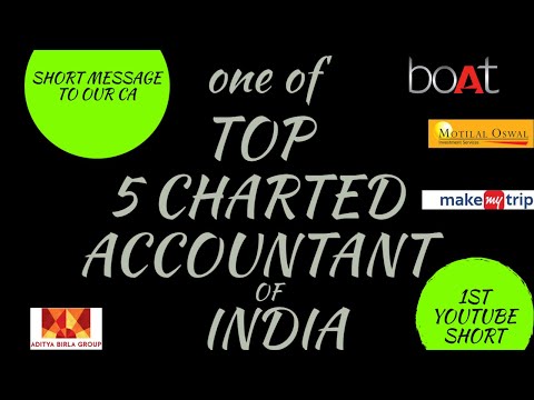 ONE OF TOP 5 CHARTED ACCOUNTANT OF INDIA ︱ BUSINESS MAN︱SHORT MESSAGE