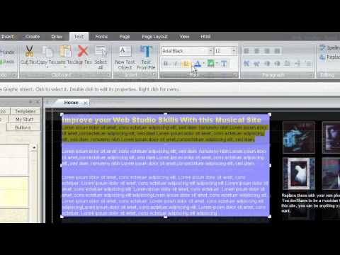 WebstudioTV: Text Tab - Font Group
