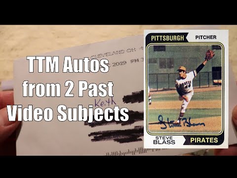 TTM Autographs of 2 Past Video Subjects