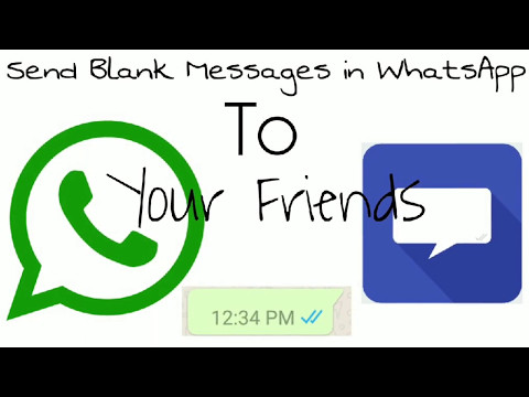 How to send Blank Messages in WhatsApp