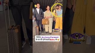 Archana Puran Parmeet Sethi Spotted on Airport with Son and Daughter in law Yogita Bihani