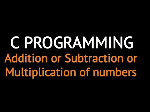 C programming-Sum of two numbers (Tutorial 2)