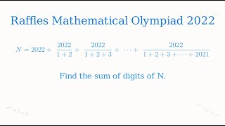 Sum of Digits of N: A Fun Primary School Math Olympiad Explained