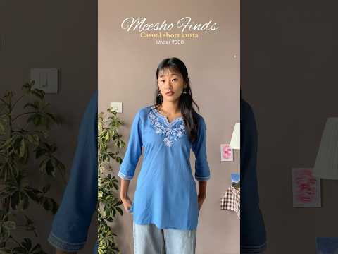 Short kurta from Meesho ✨ #meeshokurtihaul