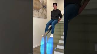 Anti-Gravity Stair Slide Breaks Physics 😱⚡ Magnetic Levitation Tech!