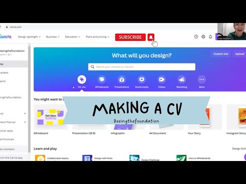 Creating a CV on CANVA || Student teacher