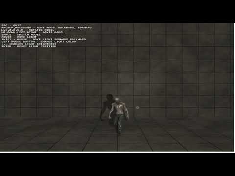 Shadow mapping key-framed model (C++ OpenGL)