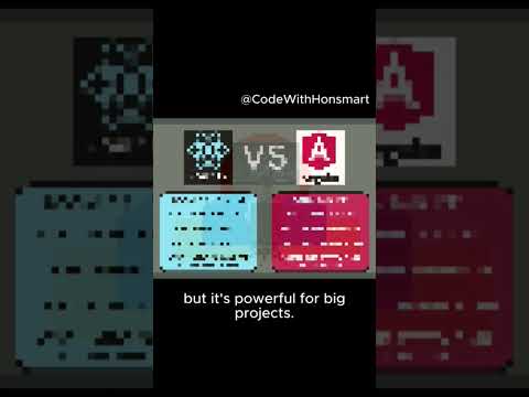 Angular vs React in 2024: Which is good? #angular #react #javascript #shorts #typescript
