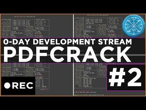 Stream Recording: pdfcrack 0-day hunting with AFL #2