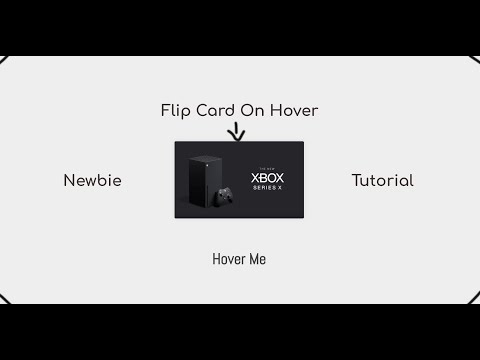 3D Flip Card Effect On Hover For Newbies | HTML CSS