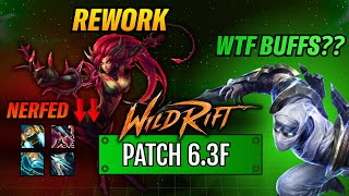 Wild Rift: PATCH 6.3f - ZED BUFFS?? ZYRA REWORK! ENCHANT NERFS