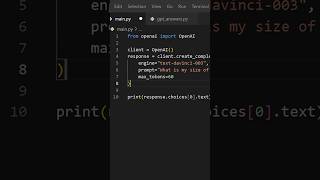 Ai in Python? #coding #ai #chatgpt #artificialintelligence #python #pythonforbeginners
