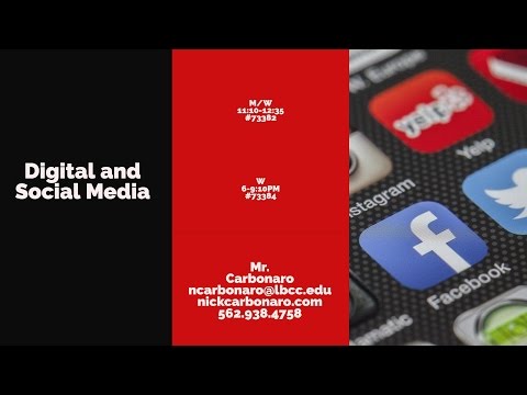 Fall 2017: GBUS 25-Digital and Social Media Class Information