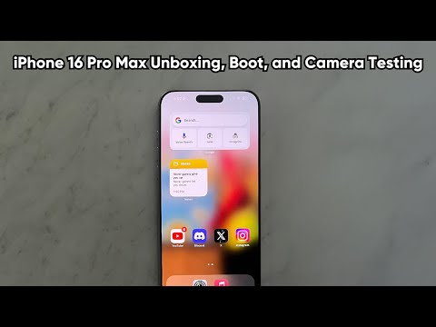 iPhone 16 Pro Max Unboxing, Boot, and Camera Tests