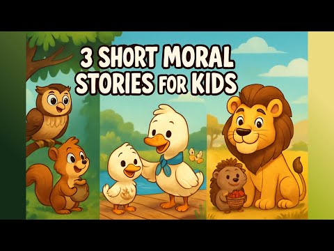 3 Best Short Moral Stories for Kids in English | Bedtime Stories with Life Lessons |Animated Stories