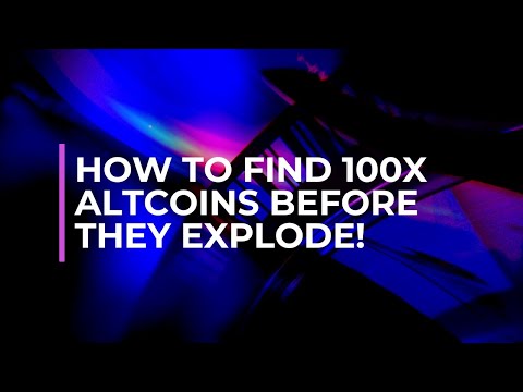 How to Find 100X Altcoins Before They Explode!