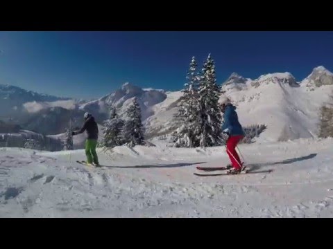beauty of skiing