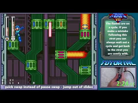 Mega Man 7 Intermediate Wily 2 Speedrun Tutorial - Text Only