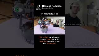 DIY robot uses its own eyes to track people, blending engineering and creativity