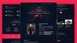 Build Responsive Portfolio Website Using HTML CSS And JavaScript From Scratch