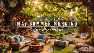 Soft Jazz Instrumental Music 🌤️Outdoor Coffee Shop Ambience with Relaxing Jazz Music for Study, Work