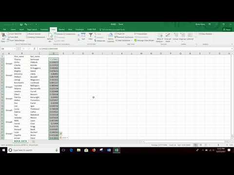 Excel Formulas: =RAND (Random Number Generation)