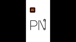 Typography PIN Creative Logo Design - Illustrator tips #shorts - Design.lk