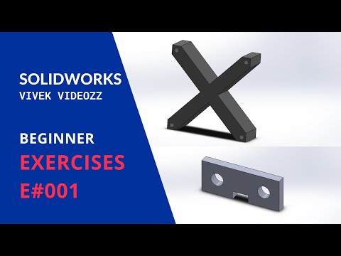 Solidworks Exercise E#001 for Beginners in Hindi
