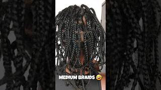 Mini braids on natural hair| braids | 4c protective style #braids #protectivehairstyles