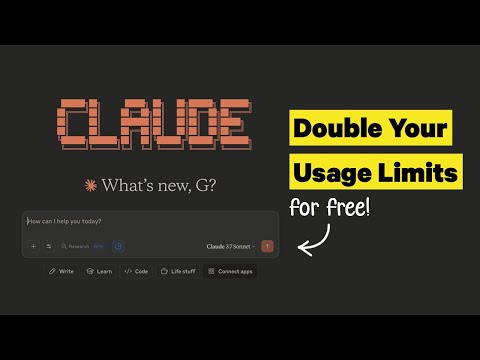 How to Double Your Claude Usage Limits for Free