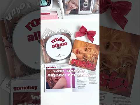 unboxing : Rosé’s signed「ROSIE」 album 🥀 #rosé #rose #blackpink #rosie #kpop #unboxingvideo #cd