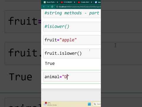 Mastering Python : String Methods - islower( )  in Python in Tamil  #shorts #shortsvideo