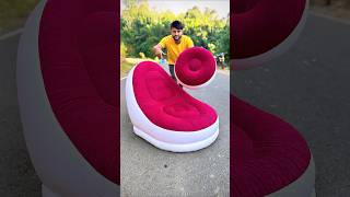 2-Pack PVC Floating Sofa With Footrest Unboxing – Worth It?🤔