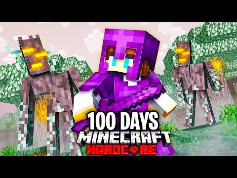 I Survived 100 Days in a Pale Garden ONLY World in Minecraft Hardcore!