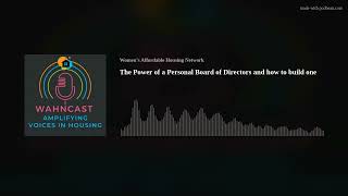 The Power of a Personal Board of Directors and how to build one