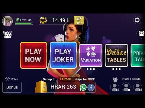 How to get daily 10000 chips extra bones on teen patti gold game (no hacking)