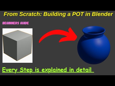 "How to Create a Stunning Blue Pot in Blender | Step-by-Step Tutorial for Beginners"