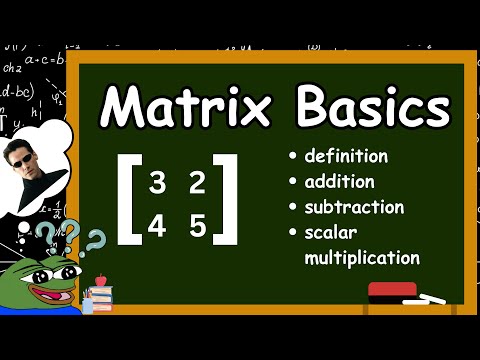 The VERY BASICS of Matrices.