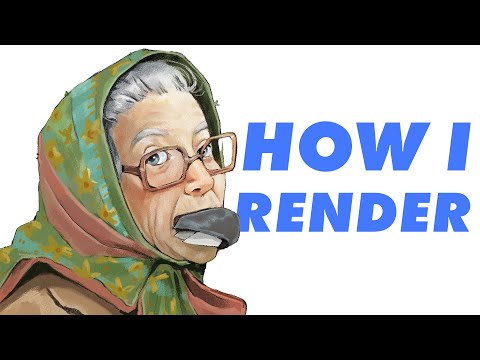 How I render my digital paintings