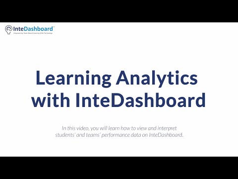 Learning Analytics with InteDashboard
