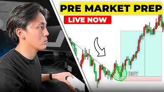 (Live) Pre-Market-Prep - Tech Selloff! Markets Dropping! What's Next? | SPY/QQQ/TSLA | Thursday