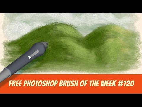 Free Photoshop Brush of The Week #120 - Impasto Oil Brush for digital painting