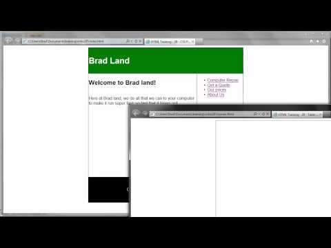 HTML Training - 29 - Table Layouts