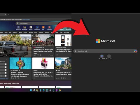 Hide Microsoft Edge news feed on home page