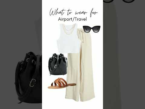 chic and comfy airport travel outfits #ytshorts #style #airportstyle #grwm #travelootd