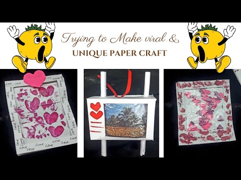 Trying to make Viral paper crafts🤩✂️*DIY paper gifts"