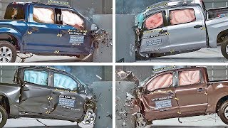 CRASH TEST COMPILATION - Ford F150, Toyota Tundra, RAM 1500, Nissan Titan