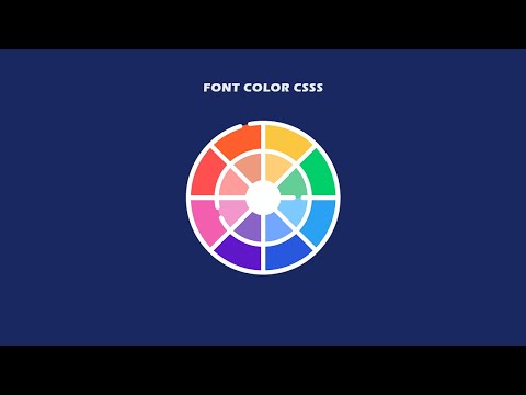 How to change font color (CSS)