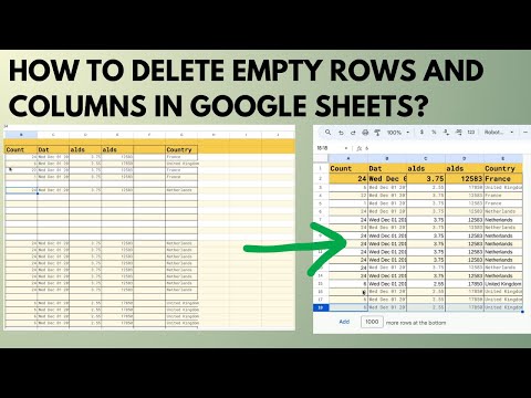 Tutorial On Removing Empty Rows On Google Sheets